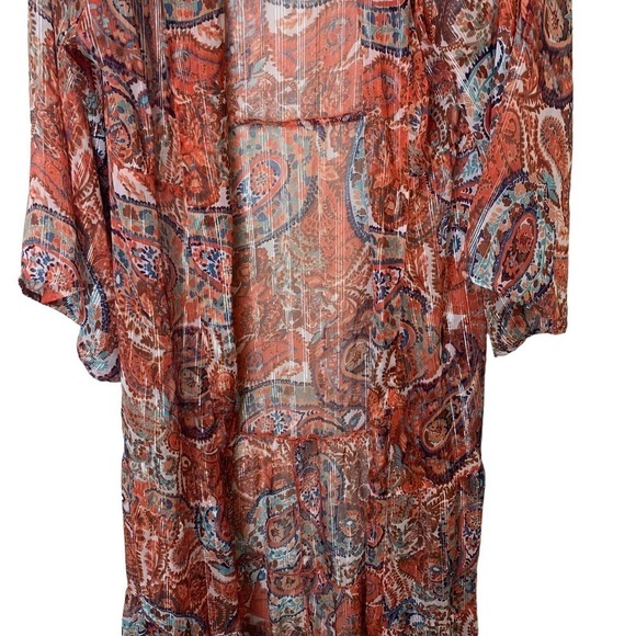 ANTHROPOLOGIE‎ Paisley Tiered Kimono SZ O/S - Picture 6 of 8